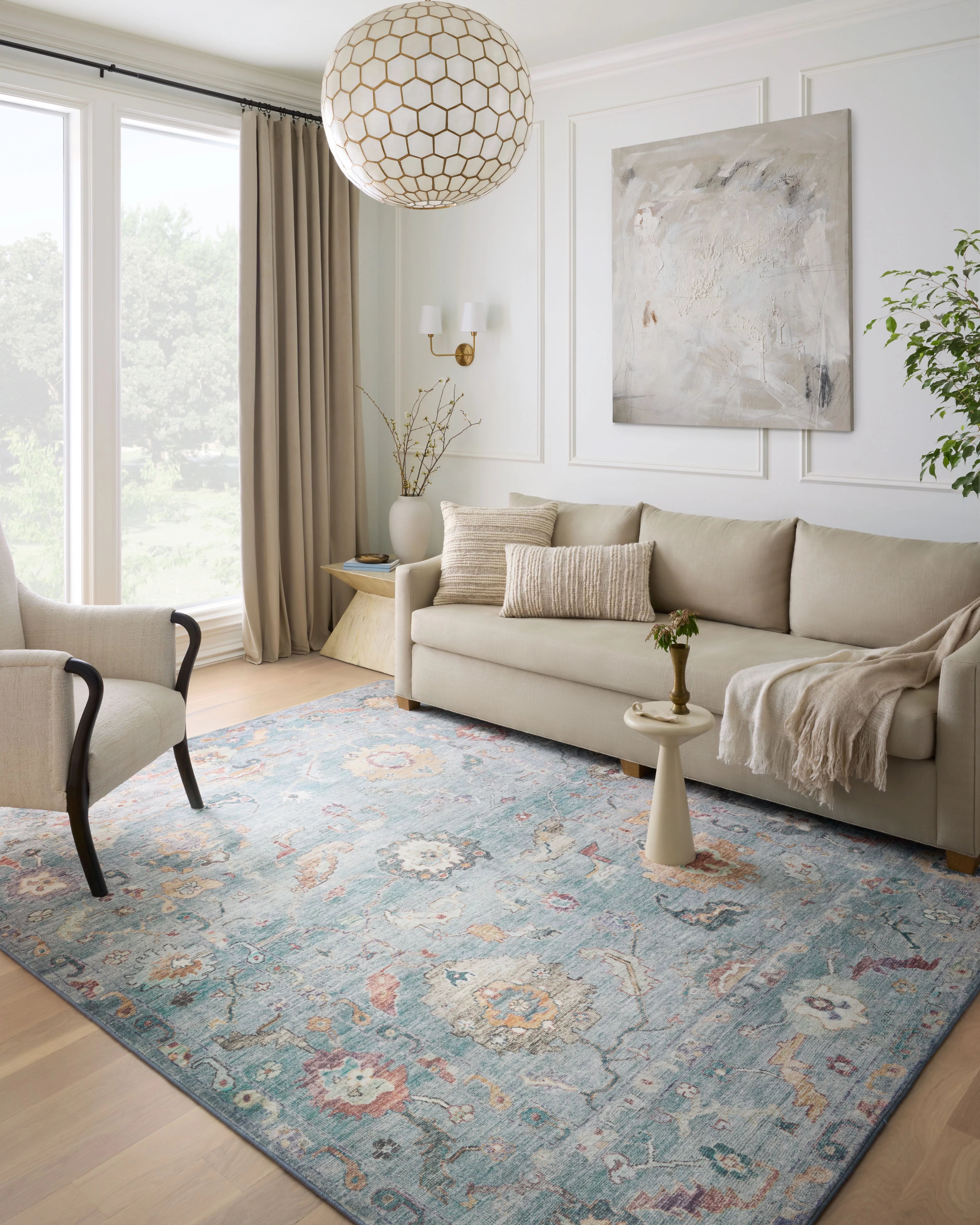 Denim / Multi 5'-0" x 7'-6" Area Rug G2678