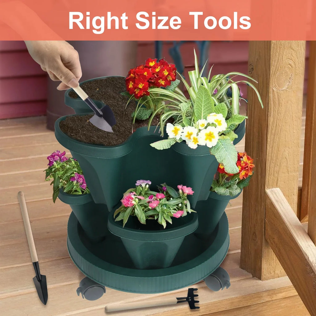 4 Tier Stackable Garden Planter E212