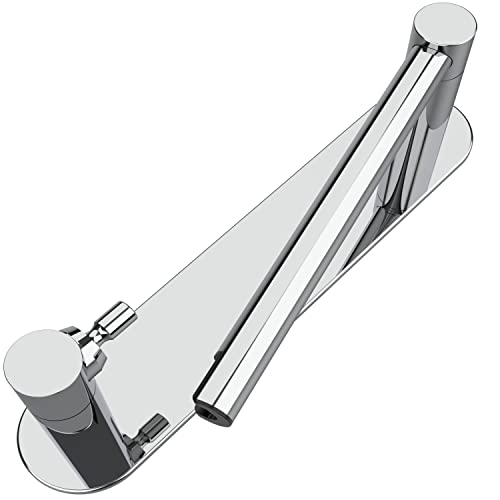 Brushed Nickel Toilet Paper Holder Stick On Stainless Steel and Zinc Alloy E93920