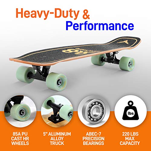 6 Ply Canadian Bamboo Maple Deck Double Kick Skateboard with 5" Aluminum Trucks R406596
