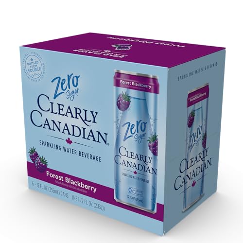 Clearly Canadian Mountain Blackberry Sparkling Water, 24-Pack P269
