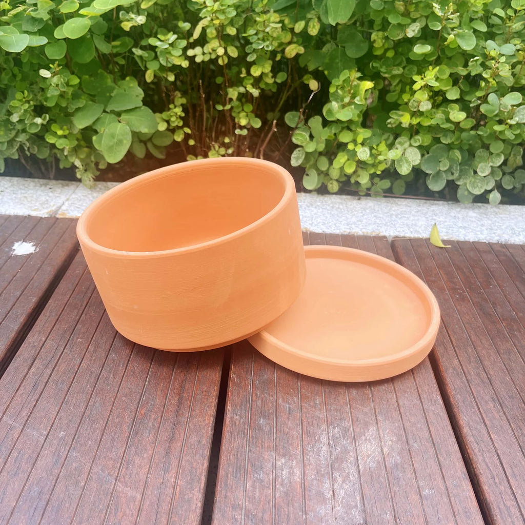 Terracotta Flower Pots, 3 Count with Drainage Holes E246