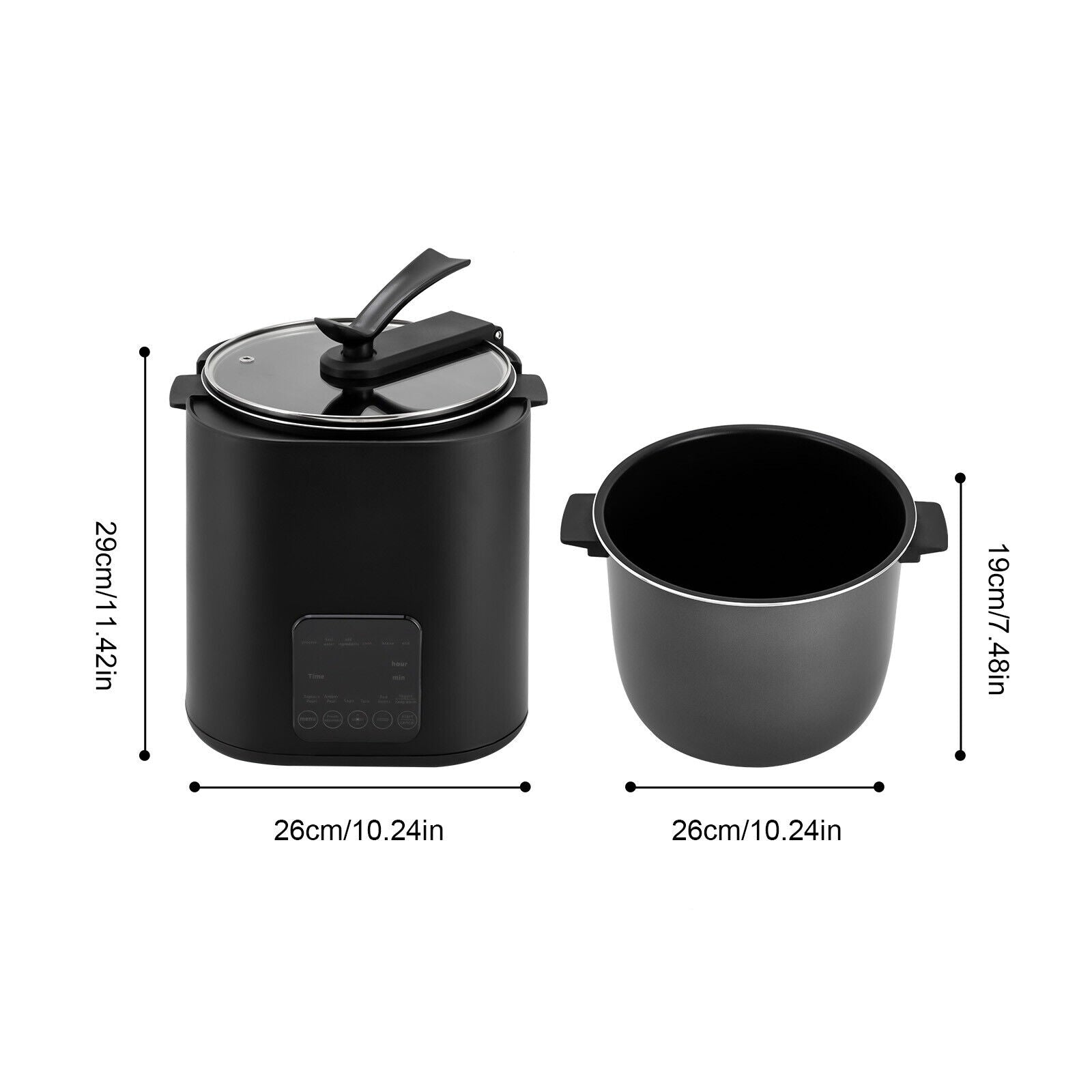 9L/2.38Gal 1350W 110V Automatic Pearl Tapioca Cooker with Touchscreen R747061