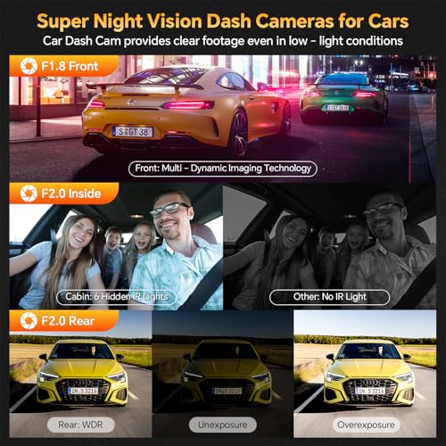 3 Channel Dual Dash Camera with 64GB Card A441933