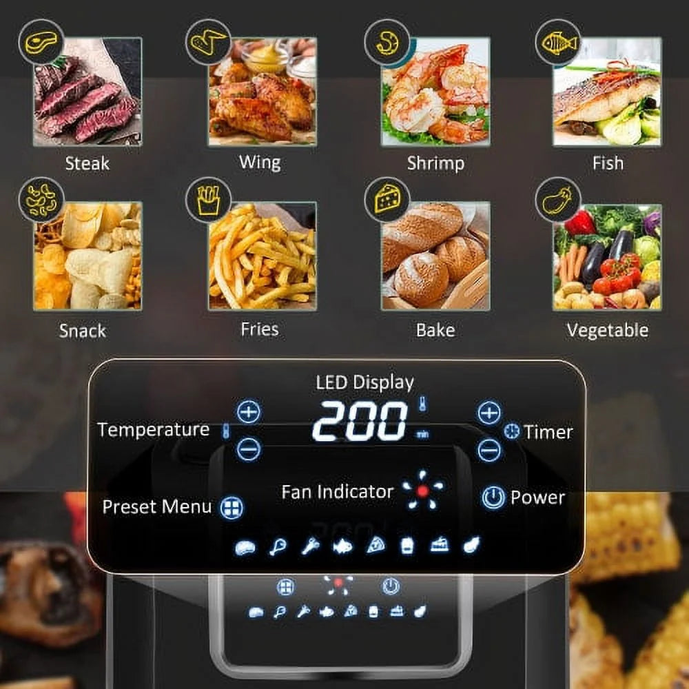 6.9 Quart Digital Air Fryer with Nonstick Basket U225266