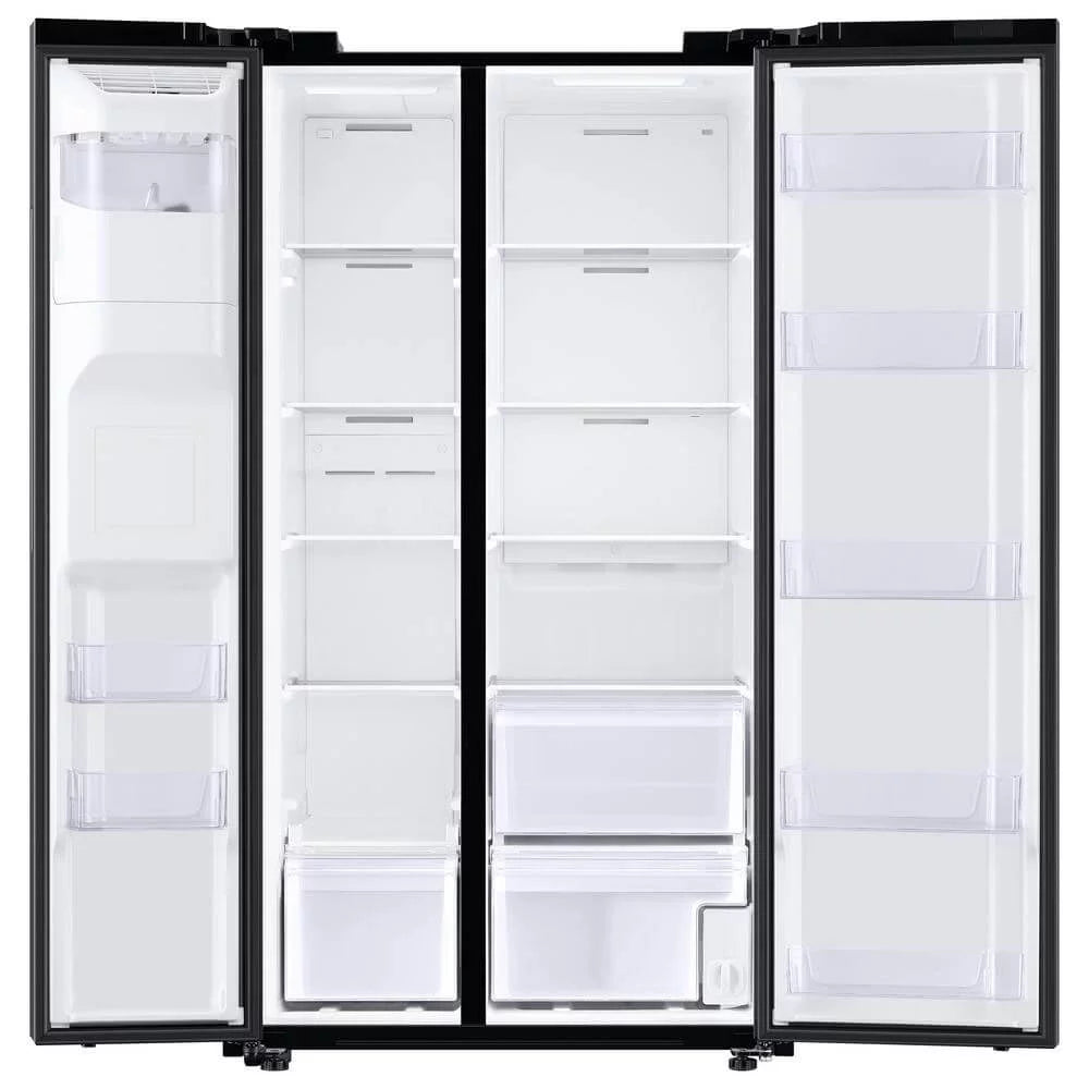 Black Stainless Steel Side-by-Side Refrigerator Q38049