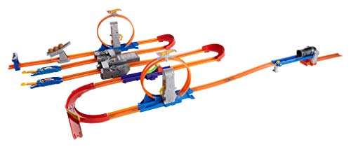 Hot Wheels Toy Car Track Set with Motorized Booster M2453