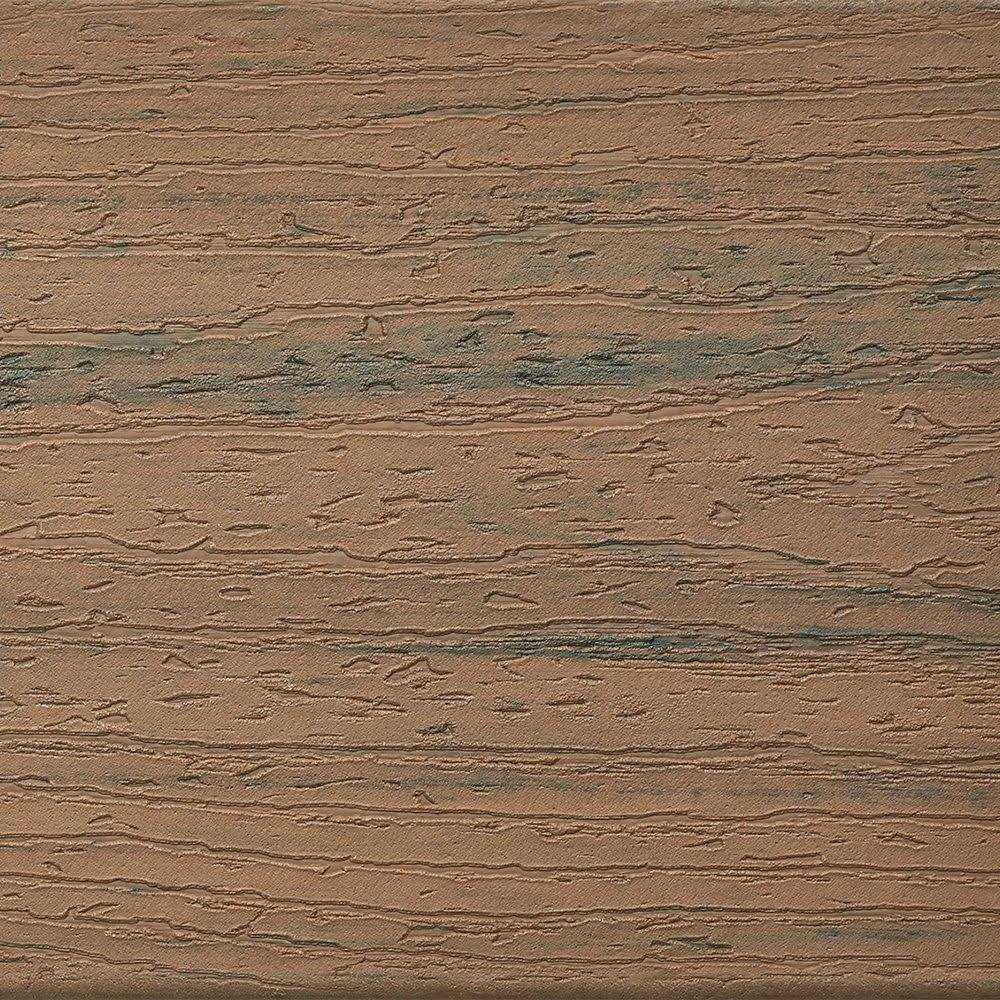 1 in. x 6 in. x 12 ft. Toasted Sand Grooved Edge Brown Composite Deck Board B3806