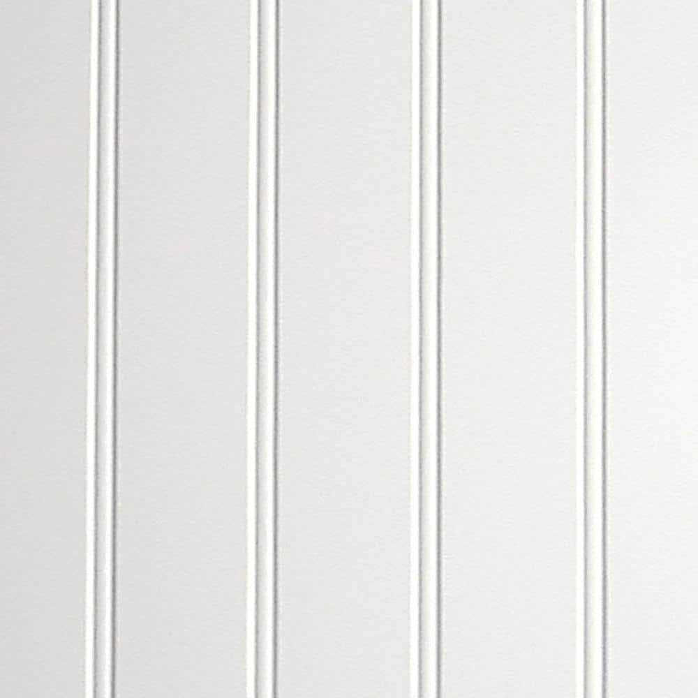 48-in x 96-in Beaded White Hardboard Wall Panel T220817