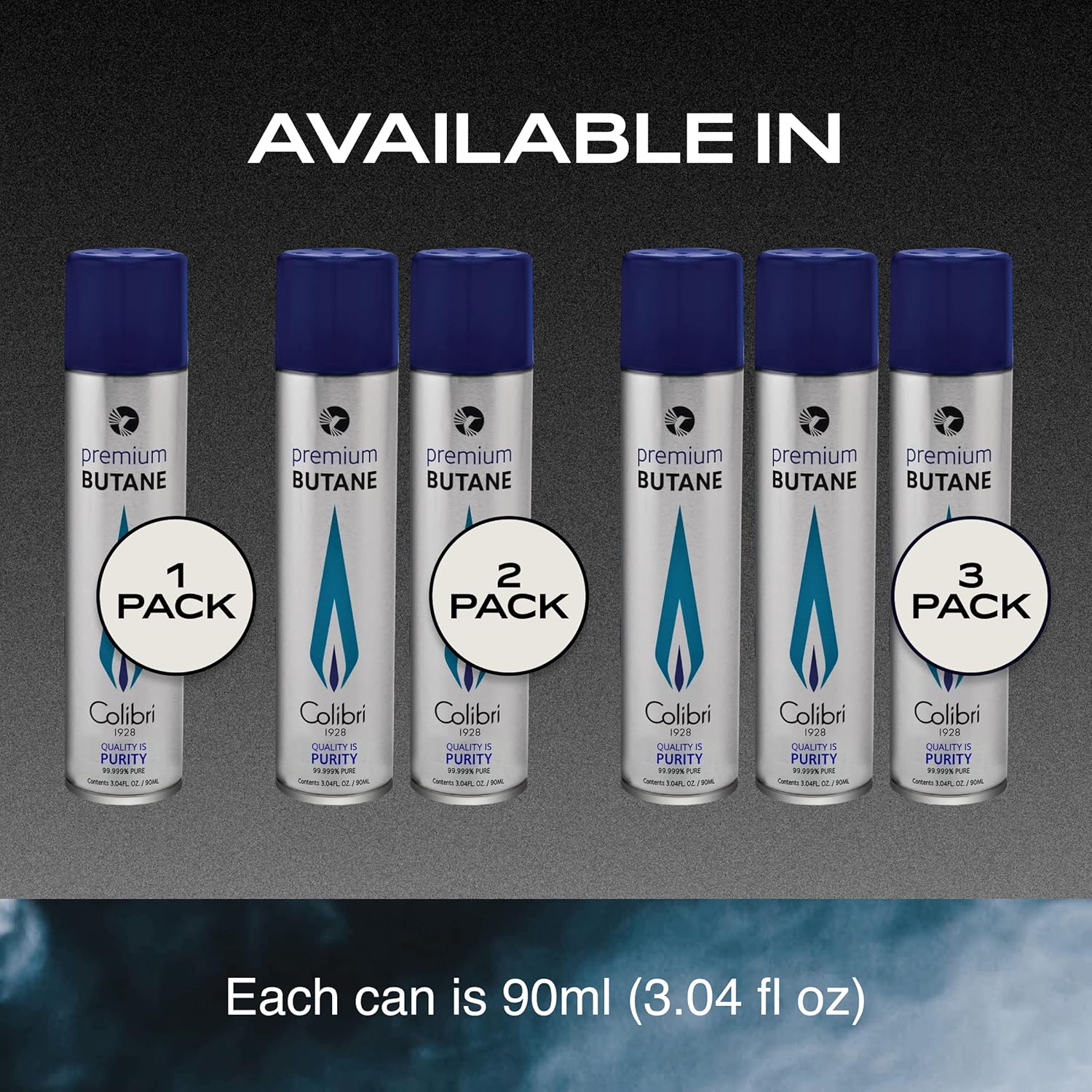 Pack of 2 Butane Fuel Refill, 90ml (3.04fl oz) E714611