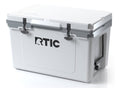 52 Quart White Grey Hard Cooler with Rope Handles and T-Latch Closure V580310