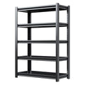Black 3 Tier Adjustable Height Metal Shelving Unit Y382