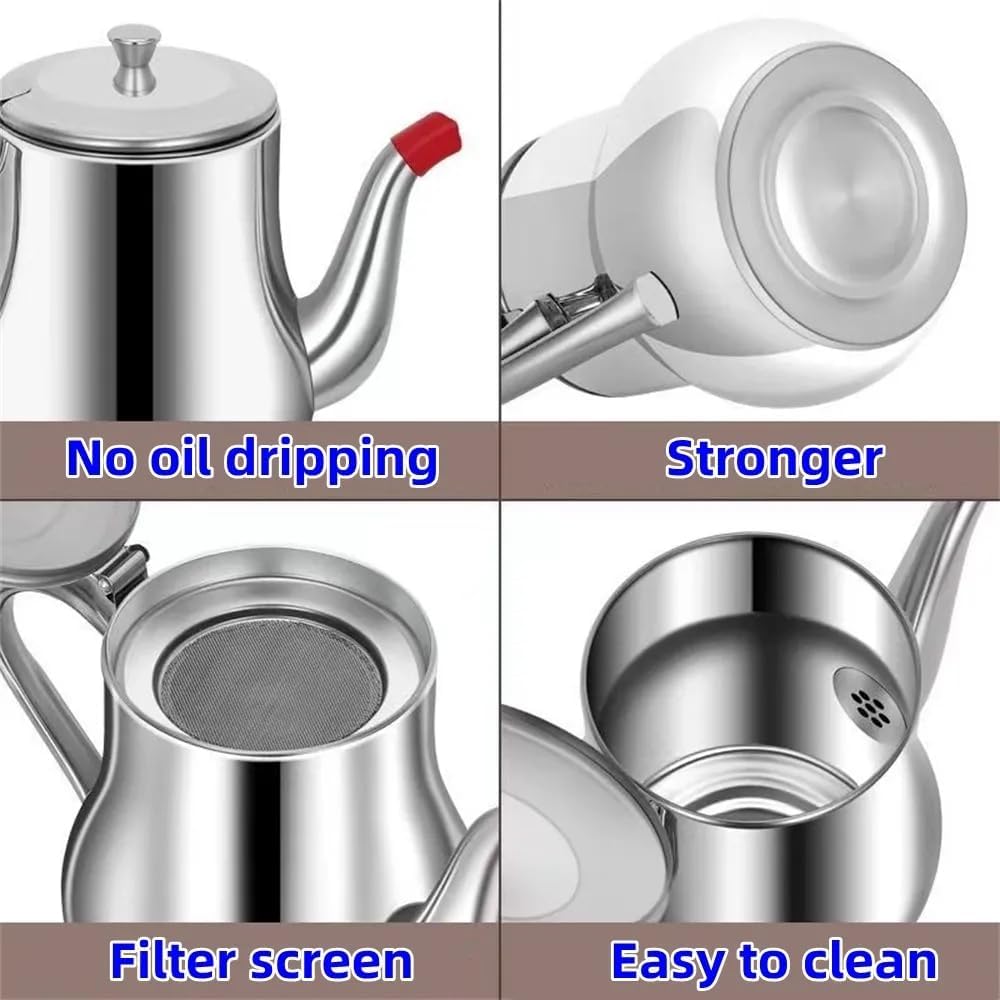 24oz 304 Stainless Steel Oil Filter Cup with Mesh F778295