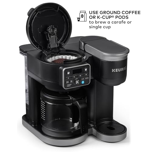 Single Serve & Carafe Coffee Maker, 72oz Reservoir S959
