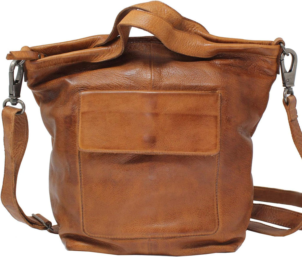 Cognac Leather Tote Bag L307994