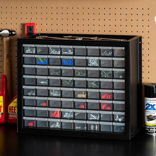 44-Drawer Black Hardware Storage Cabinet P489391