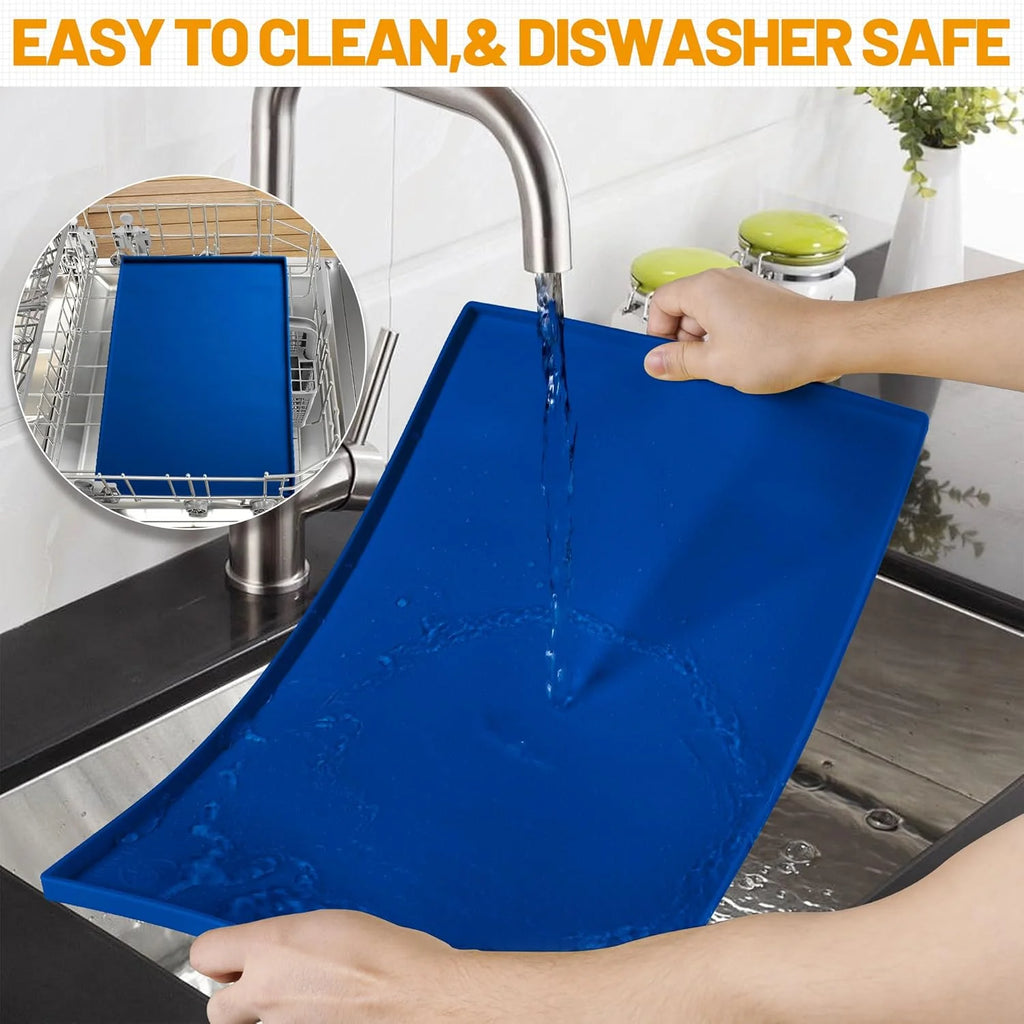 100% Waterproof Silicone Pet Feeding Mat, 19" x 12" x 0.5" R504