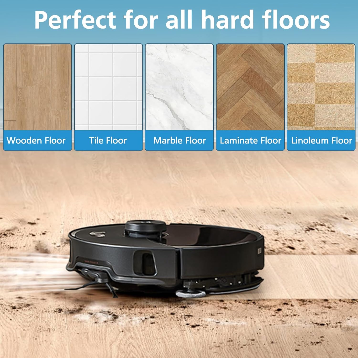 6 Pack Mop Pads for Robot Vacuum Cleaner T965369