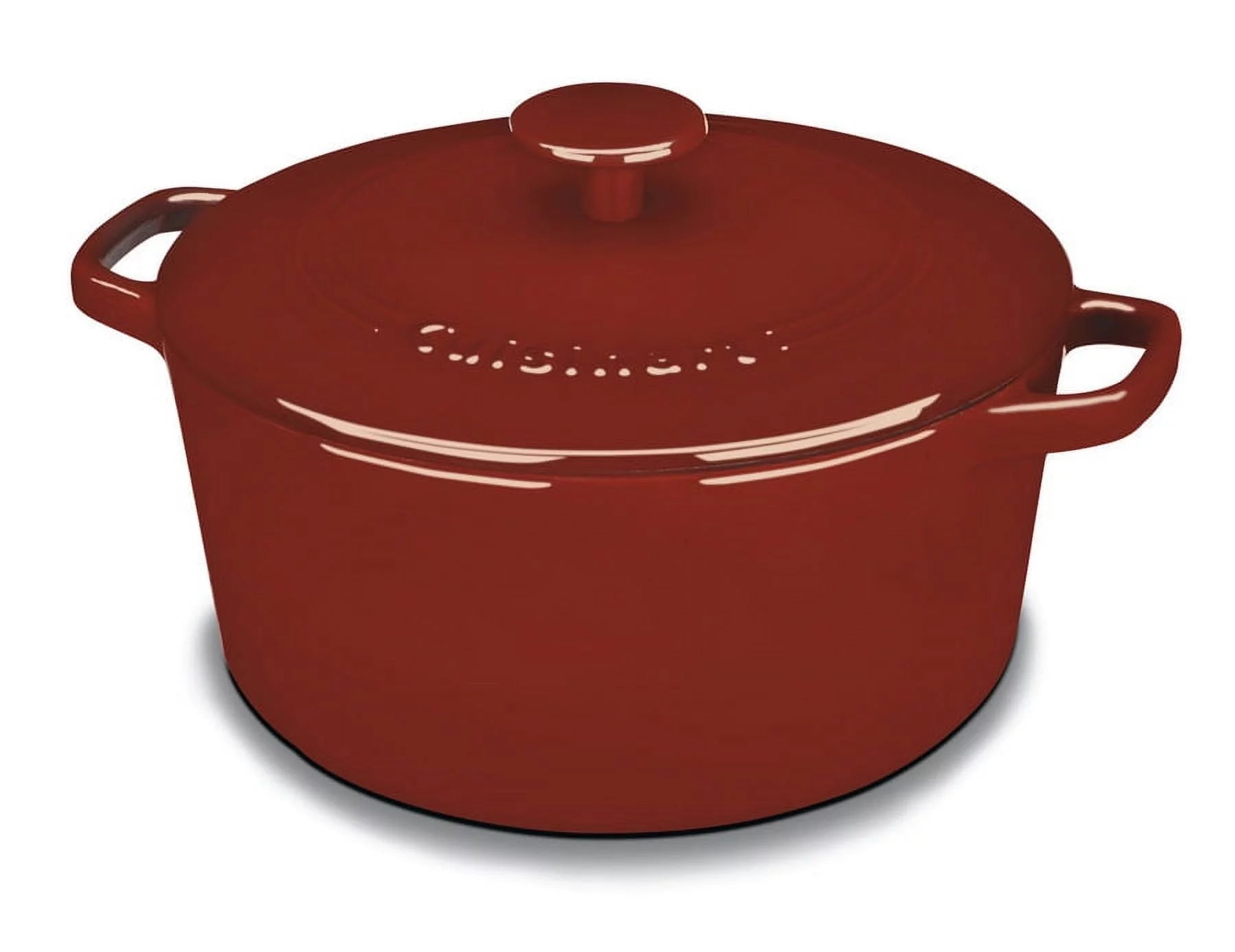 Enameled Cast Iron 5 Qt Round Covered Casserole C18348
