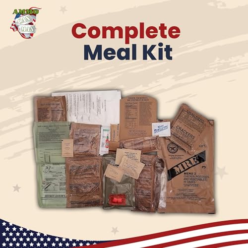 12 Pack MRE with Flameless Heaters and Freeze Dried Meals J99829