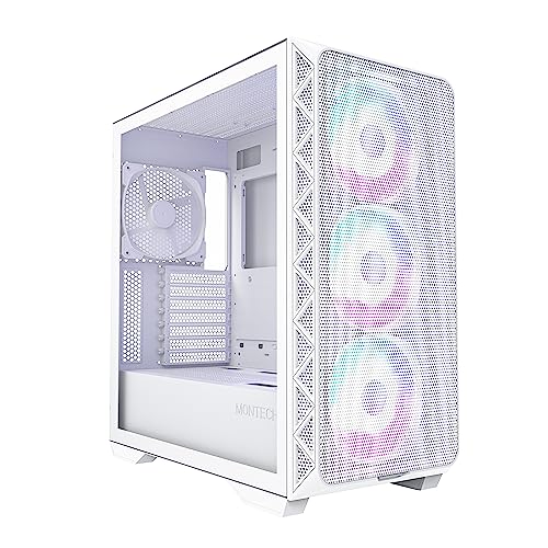 Black E-ATX Mid Tower Case with Tempered Glass Side Panel L721562