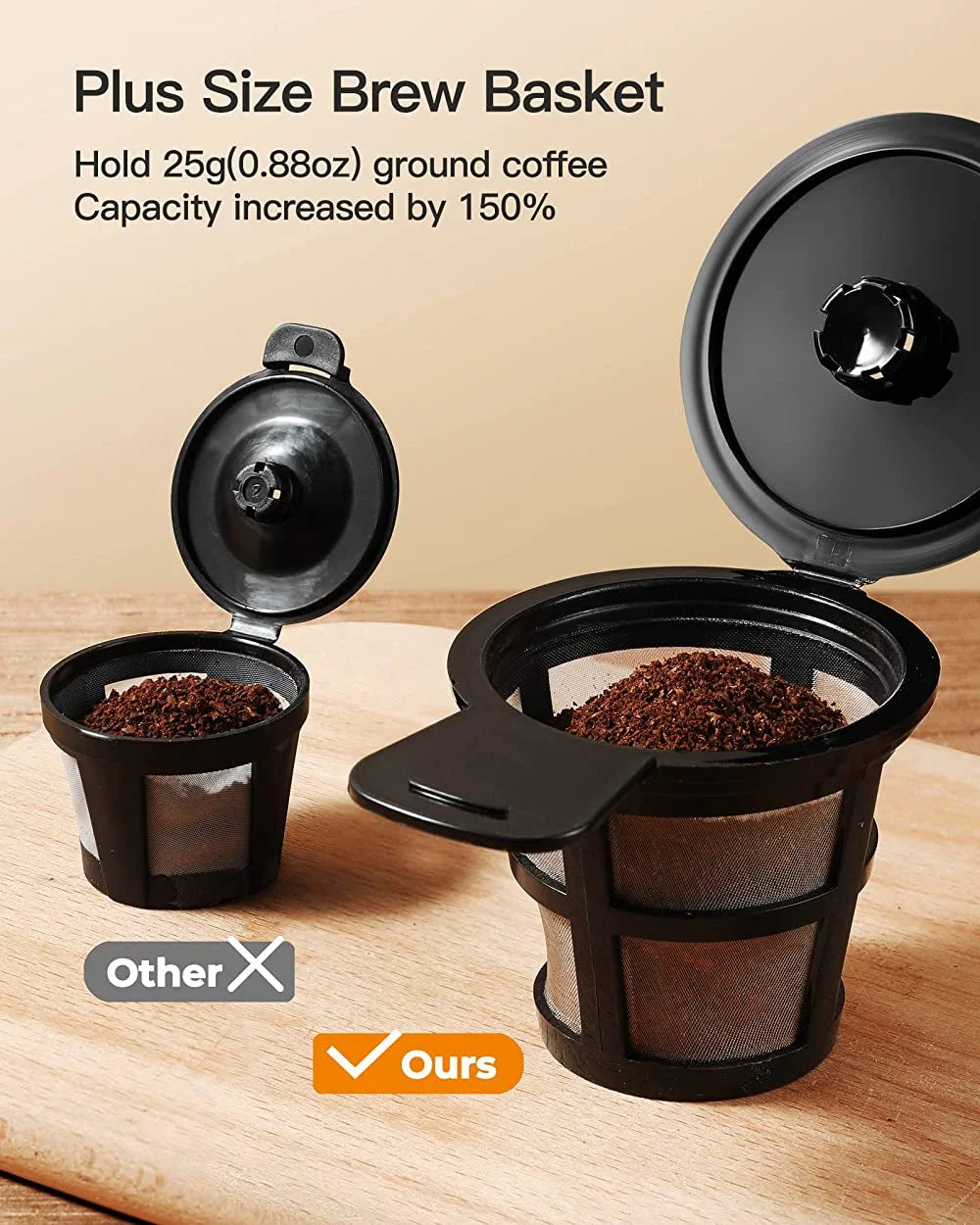 Single Serve Coffee Maker, Classic Black R45986