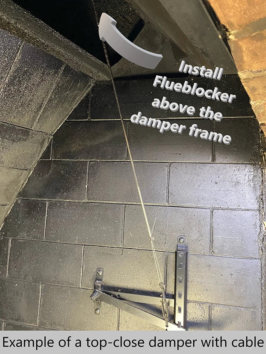 8"X24" Wool Chimney Flue Draft Stopper F7561