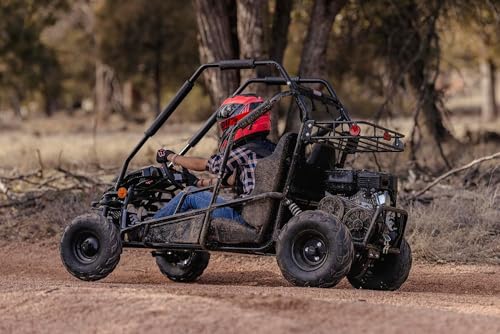 196cc Gas Powered Dual Seat Go-Kart with Reverse Gear M77055