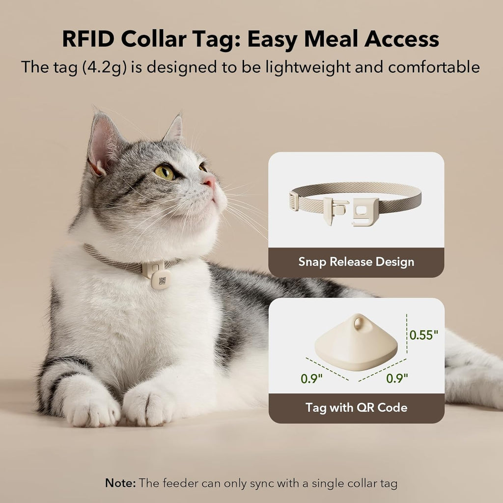 2 Packs RFID Automatic Cat Feeders, 3L A236859
