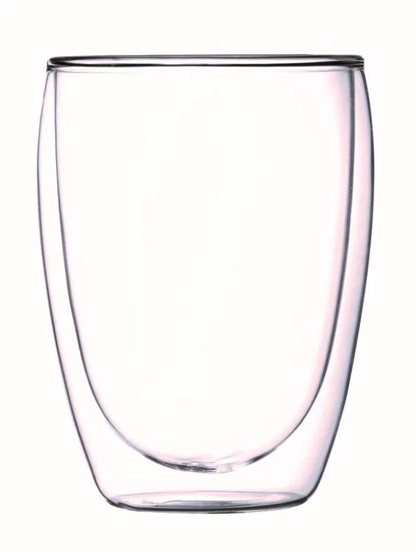 Double-Wall Clear Coffee Mug, 12 Ounces F866
