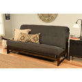 Mocha Finish Linen Charcoal Futon Frame E6836