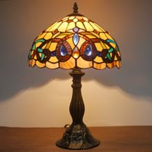 Tiffany Style Stained Glass Table Lamp 12X12X18 Inches F446732