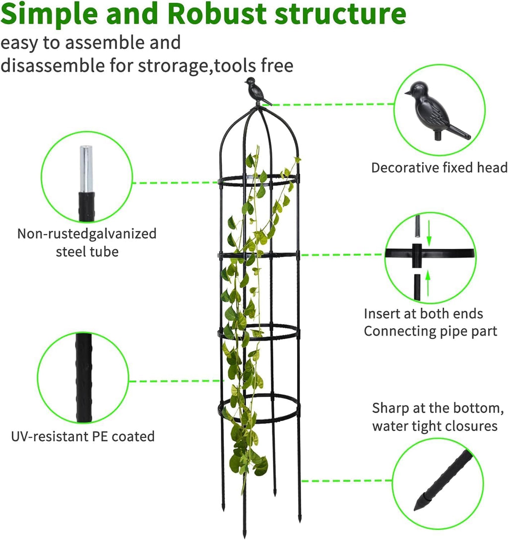 6ft Tall Plant Trellis for Climbing Plants Z677