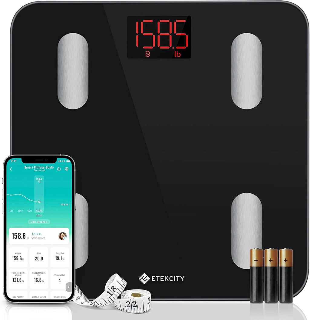 400 lb Pack of 2 Digital Bluetooth Body Fat Scale M1106