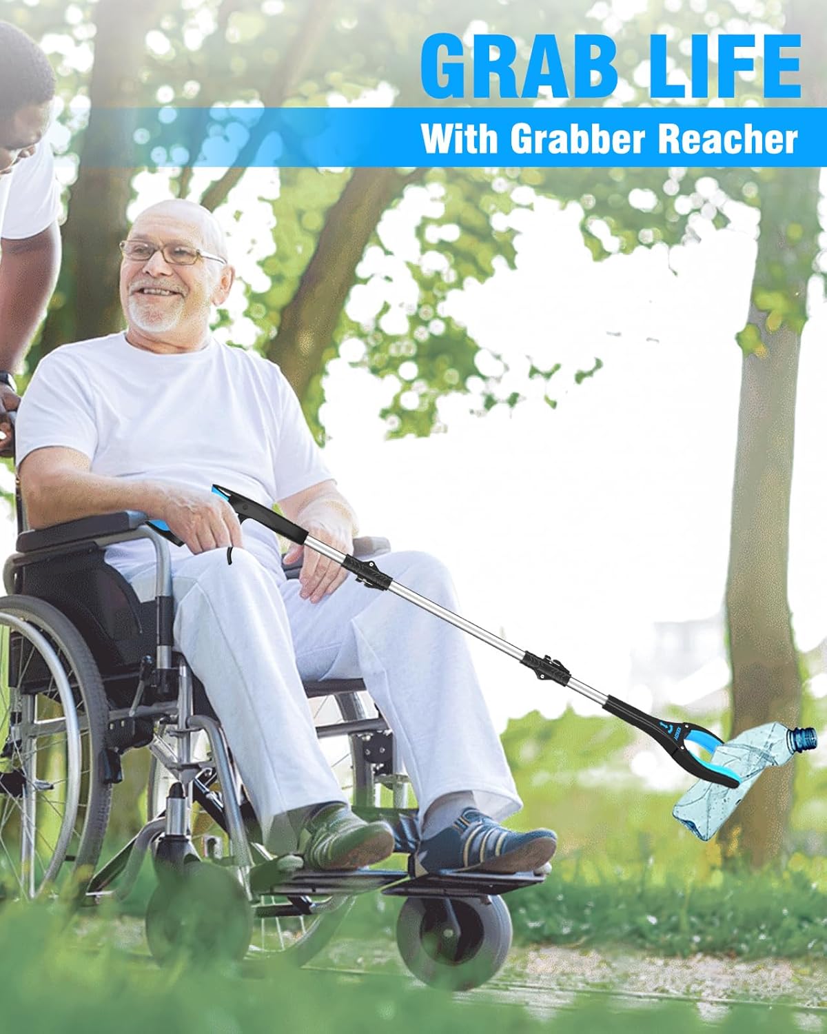 36" & 40" Foldable Grabber with Anti-Slip Rotating Jaw and Magnet O336