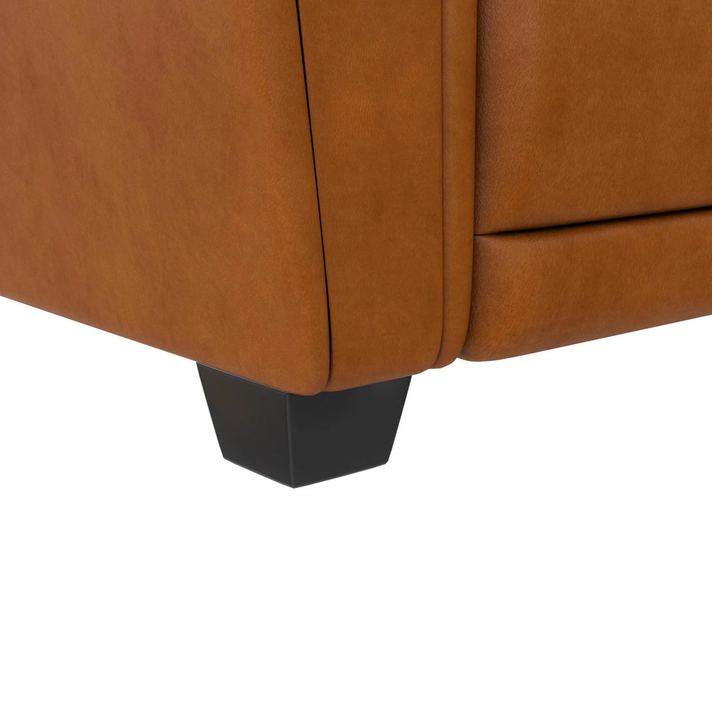 Camel Faux Leather Pushback Recliner Chair S33862