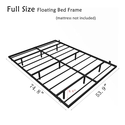 Queen Size Metal Platform Bed Frame with LED Lights A362