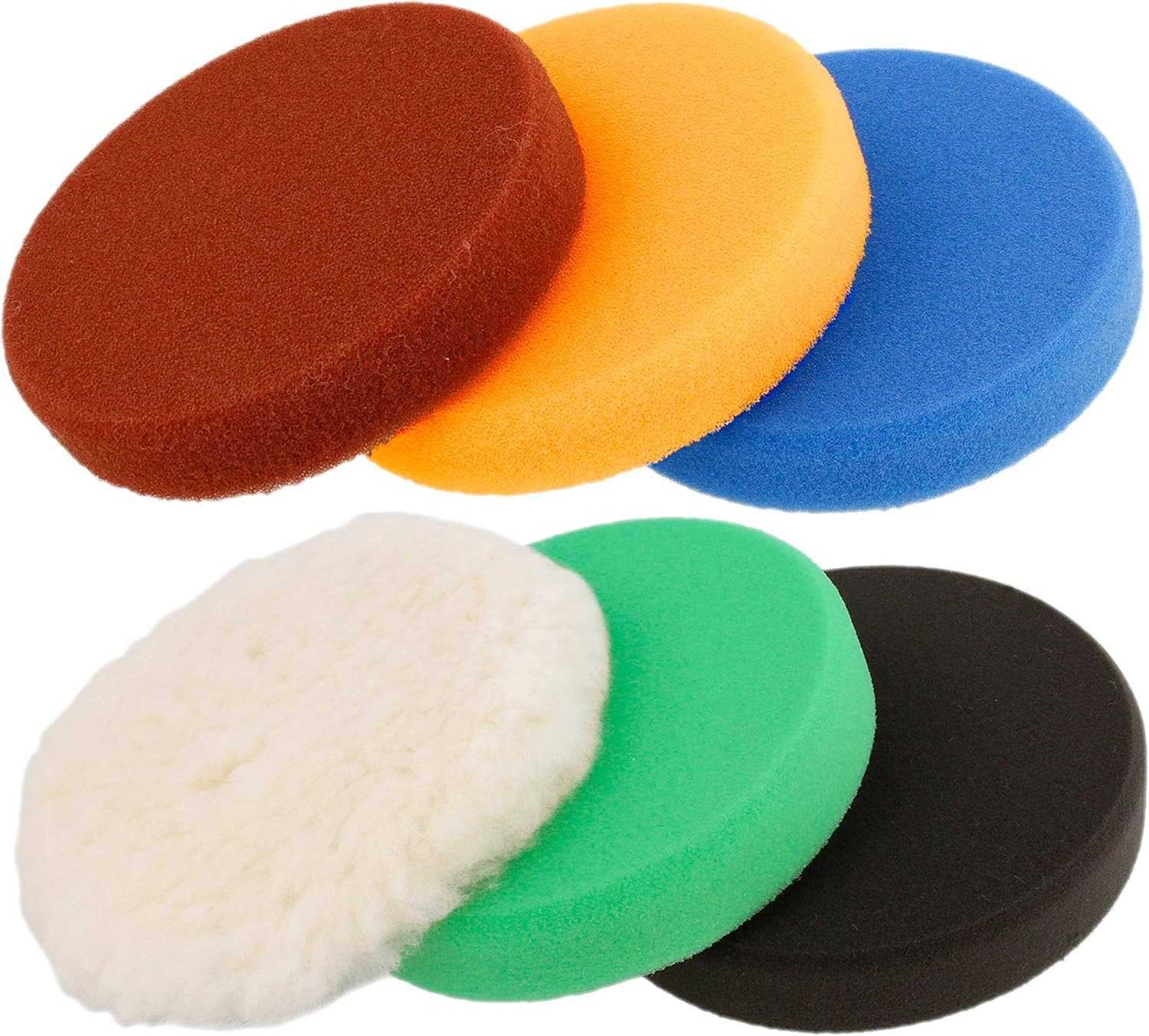 Variable Speed Random Orbit Dual-Action Polisher with 6 Pad Buffing and Polishing Kit O66450