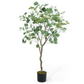 Artificial Olive Tree Faux Potted Topiary Tree 5 Feet with Dried Moss J2483