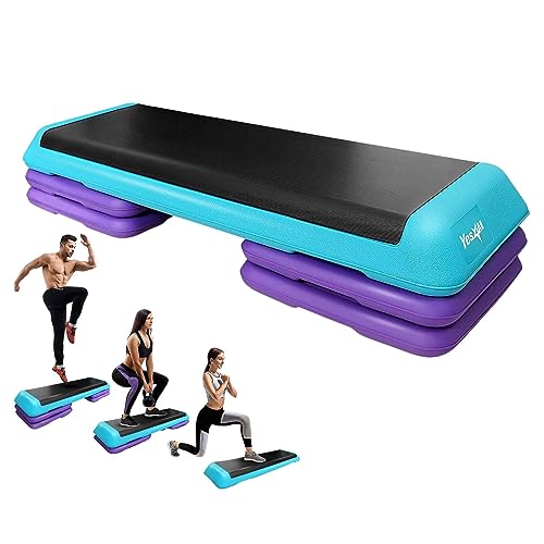 Adjustable Aerobic Exercise Step Platform with 4 Risers W230778