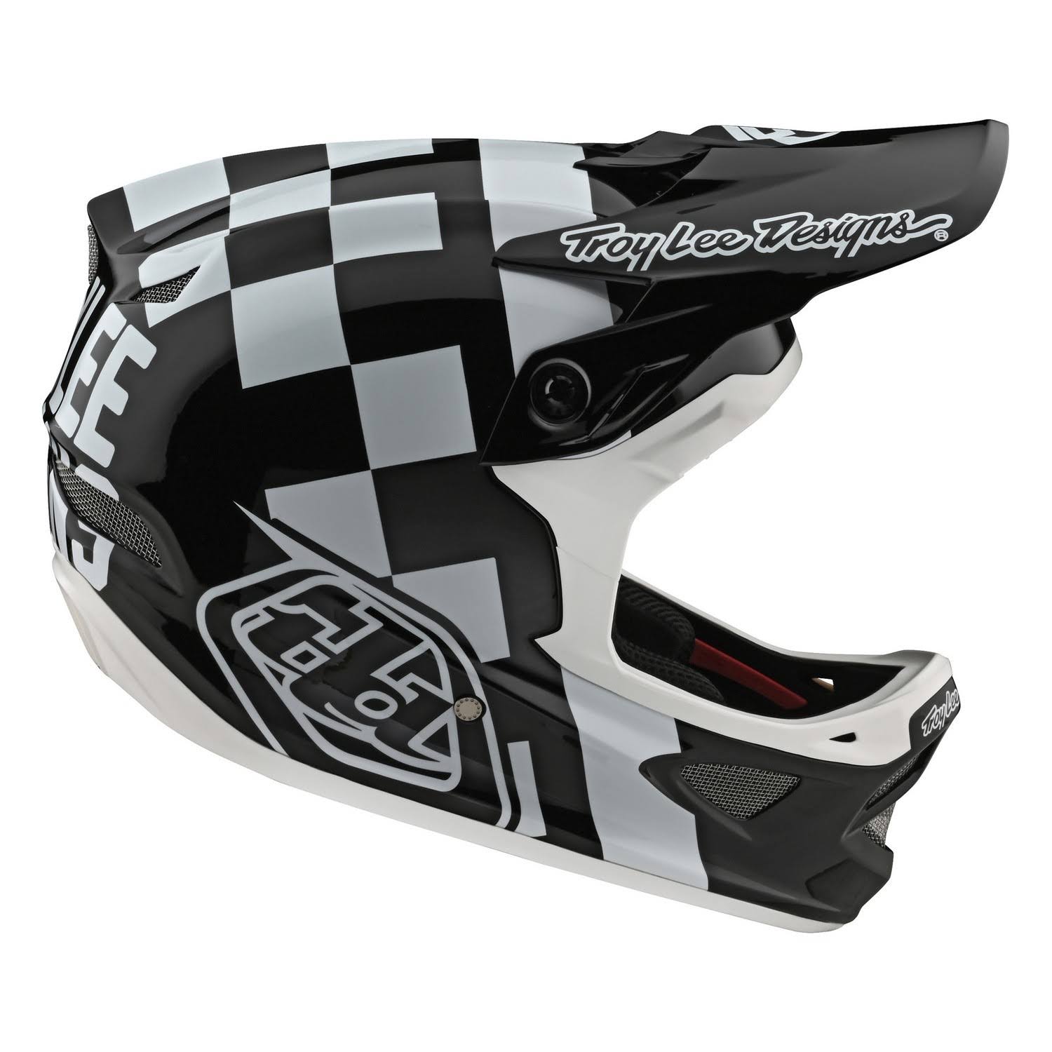 White-Black D3 Fiberlite Helmet - XL N230415