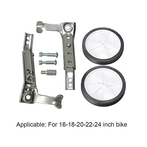 1 Pair Steel Bicycle Training Wheels for 16 18 20 22 24 Inch Bikes K260086
