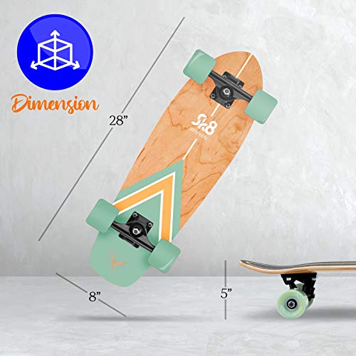 6 Ply Canadian Bamboo Maple Deck Double Kick Skateboard with 5" Aluminum Trucks R406596
