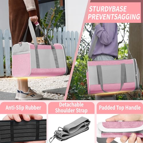 Soft Sided Top Load Collapsible Pet Carrier Bag for Large Cats 20 lbs+ G83493