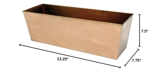 Large Copper Flowerbox Planter J20940