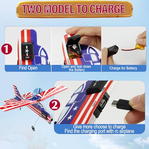 2.4GHZ Remote Control Airplane with Lights R517739