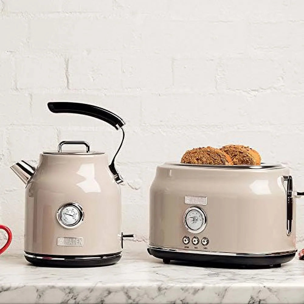 Stainless Steel 2 Slice Toaster & 1.7 Liter Stainless Steel Electric Water Kettle N6622