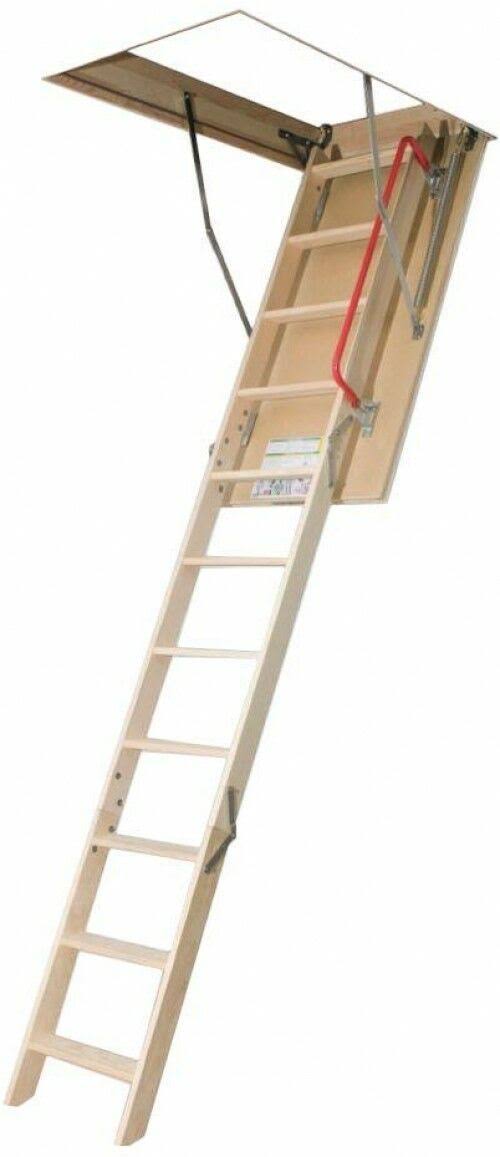 Adjustable Attic Ladder with Anti-Slip Steps Rubber Gasket F543