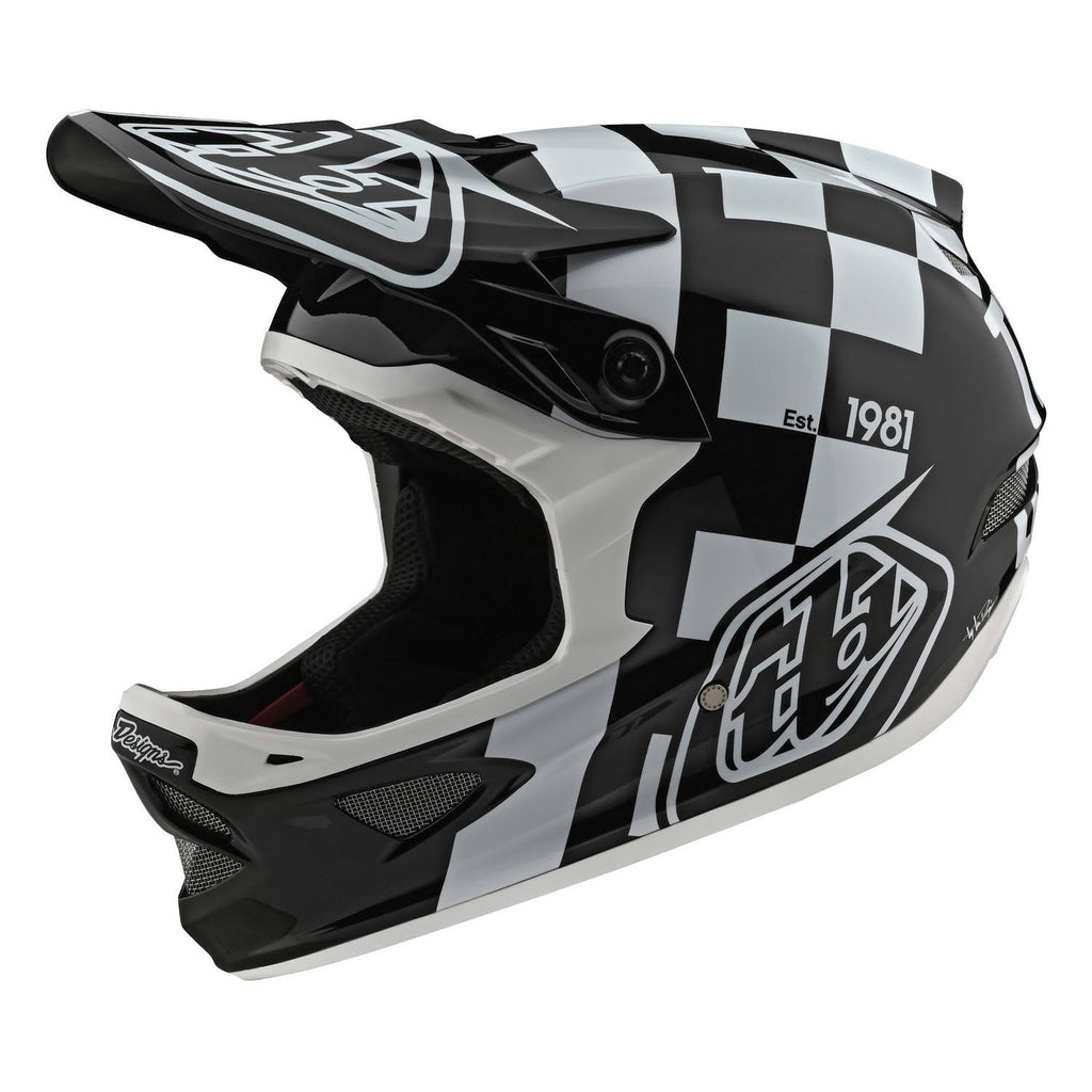 White-Black D3 Fiberlite Helmet - XL N230415