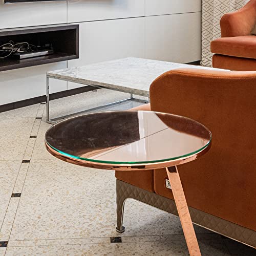 39" Round Glass Table Top 1/2" Thick Tempered Beveled Edge Q645